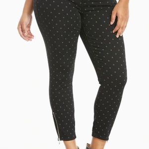Black & Gray Polkadot Jeggings